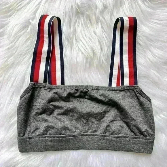 Tommy Hilfiger Colorblock Logo Spellout Strap Bralette XS - Picture 1 of 5